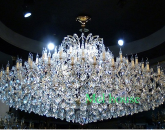 Living room crystal chandelier dining room bedroom lights European luxury atmosphere villa hall